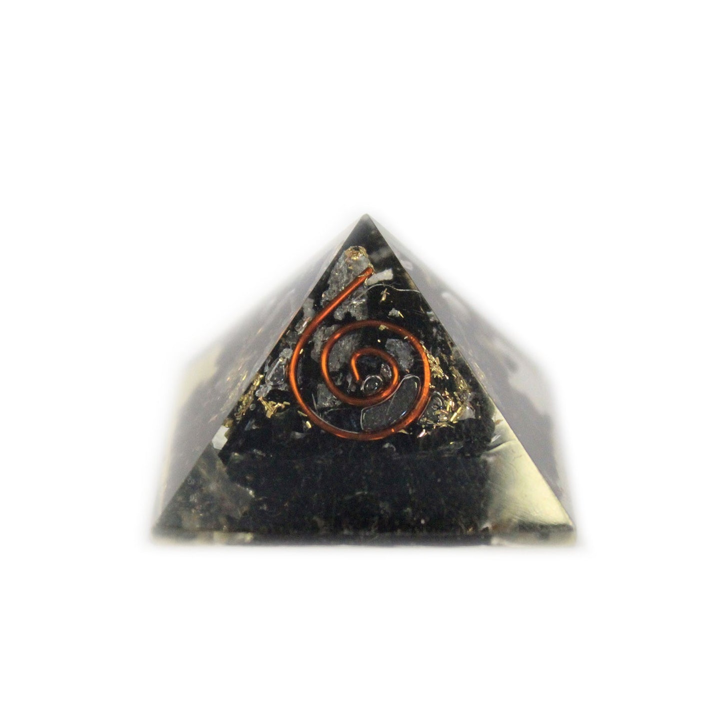 Orgonite Piramide Pietre e Rame - 25mm